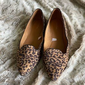 Leopard print flats
